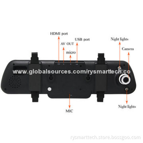 HD1080P Super Night Vision Rearview Mirror Car Camera